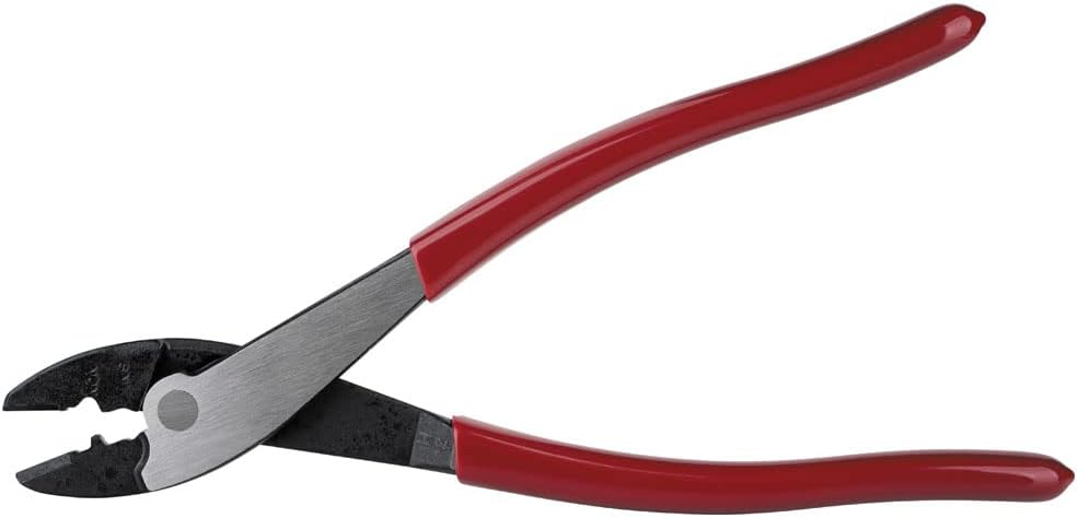 Klein Tools 1005 Cutting/Crimping Tool, Made in USA, Cutter/Crimper for 10-22 AWG Terminals and Connectors, Crimper for Insulated and Non-Insulated Terminals