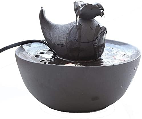 Fountain Pet Water Fountain, 1.5L Dog and Cat Pet Fountain, Ceramic Automatic Pet Water Dispenser with Filter,Ultra Quiet Pump Pet Water Dispenser (Color : Brown)