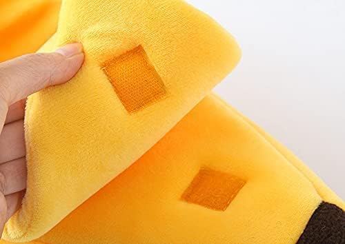 Banana Beds for Cats Cute Shape for Kittens Small Dogs Up to 10 lbs Soft Plush Cat Bed Cozy Calming Pet Bed Puppies Cave Couch Shape Houseboat Cat Cage Accessories (Large)