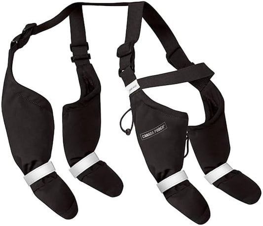 Canada Pooch Suspender Boots for Dogs, 3, Black