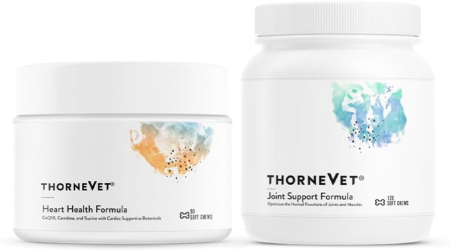 ThorneVet Heart Health Formula and Joint Support Formula Soft Chews Bundle