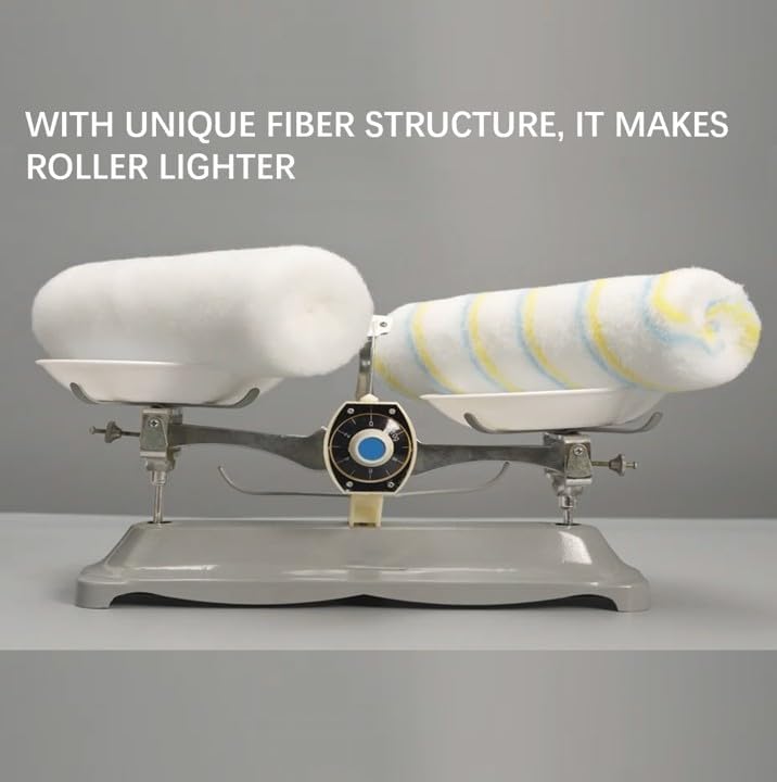 Paint Roller Kit with Long Paint Roller Extension Pole,9 inch & 4 inch Paint Roller Covers,Supplies for Painting Walls,Superabsorbent Paint Roller Set for Painting Home Interior