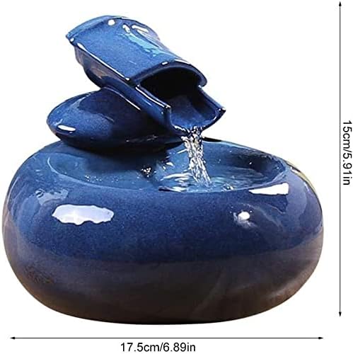 Fountain Cat Fountains Drinking,Pet Water Dispenser,Automatic Water Bowl for Pets,Water Fountain for Cats,Dogs,Birds,Small Animals Pet Water Dispenser (Color : Blue)