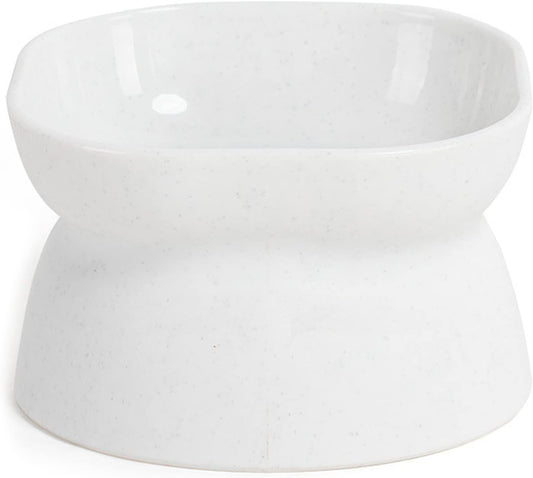 Cats Food Bowls Elevated Cats Bowls for Food and Water with Base Stand Bowl 10° Raised Single Bowl Elevated Dog Bowls