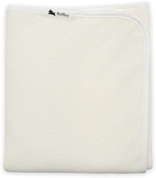 Eco Pad: Washable & Reusable Dog Pee Pad - Zero Trash, Superior Absorbency, Odor Control, Non-Slip, Perfect Waterproofing - Eco-Friendly Solution Ivory (M, 1)