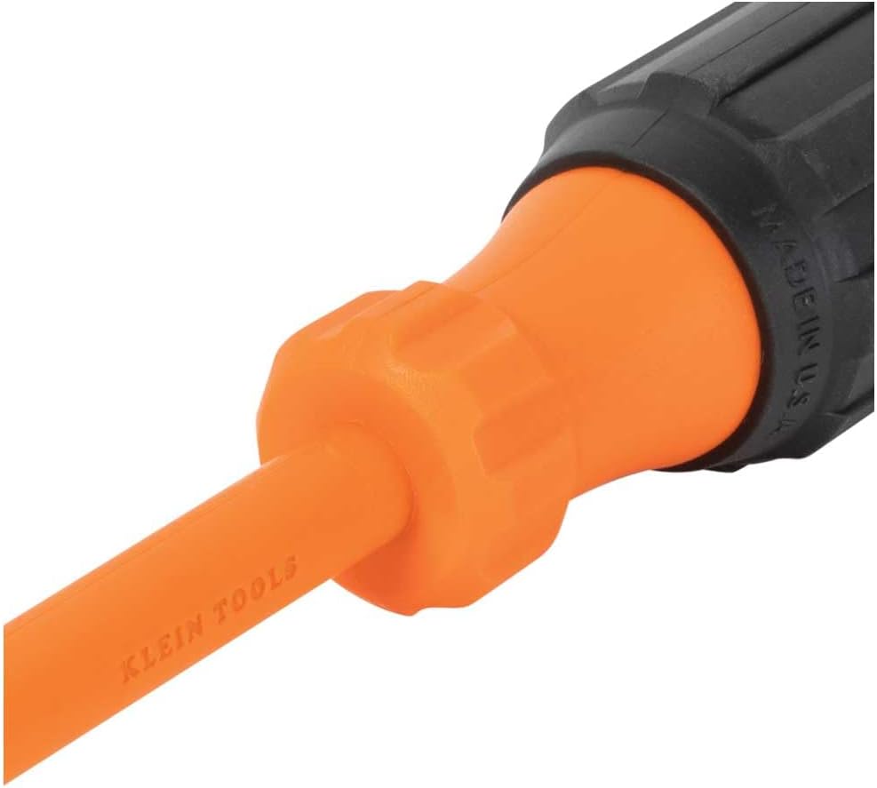 Klein Tools 85076INS Insulated Screwdriver Set, Made in USA, features 1000V Electricial Screwdrivers, (3) Phillips and (2) Slotted and Square Tips, 6-Piece