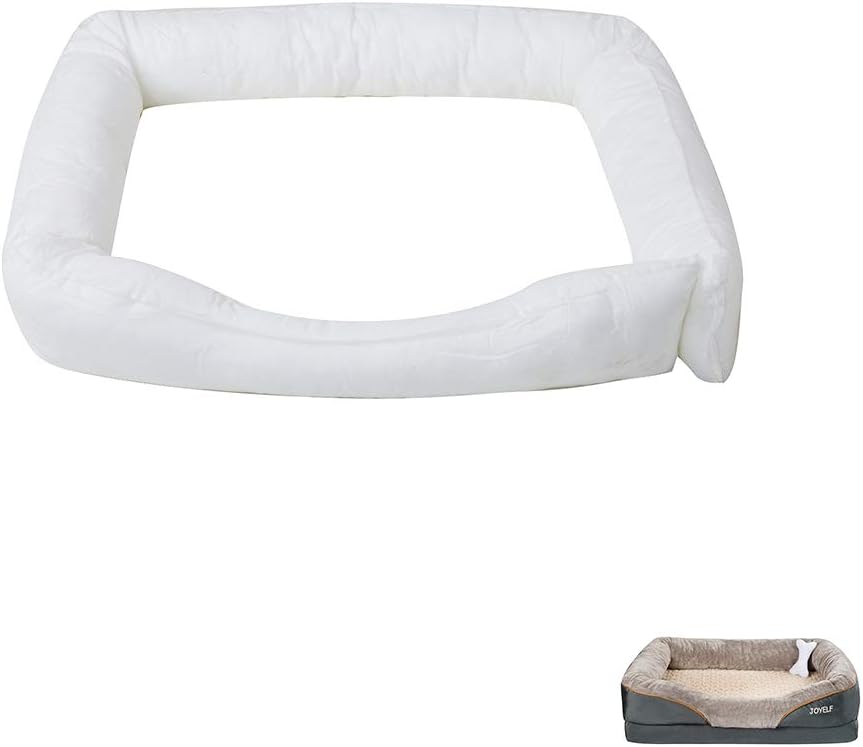 JOYELF Orthopedic Memory Foam Dog Bed Replacement Filling Bolster Insert Stuffing Pillow - XX-Large Size
