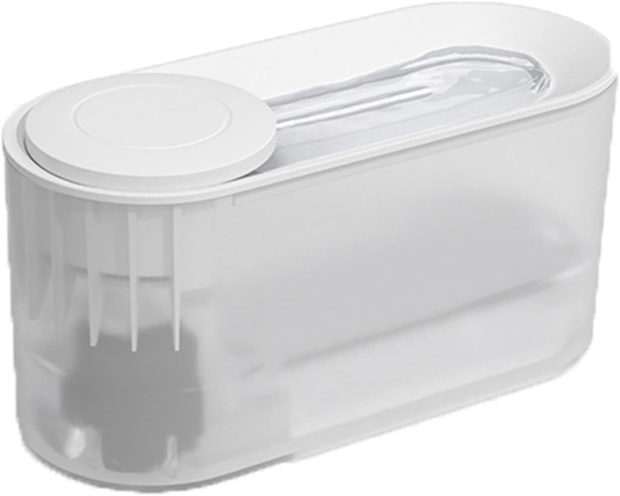Dog/Cat Water Fountain with U-Shape Flow Channel, Quiet Automatic Pet Drinking Dispenser with Filtration System, Automatic Water Fountain for Cats Dogs,White