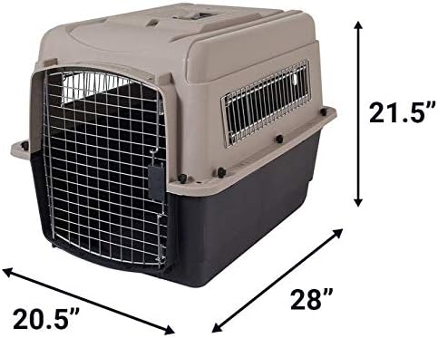 Petmate Ultra Vari Dog Kennel for Small to Medium Dogs (Durable, Heavy Duty Dog Travel Crate, Made with Recycled Materials, 28 in. Long) 25 to 30 lbs, Made in USA