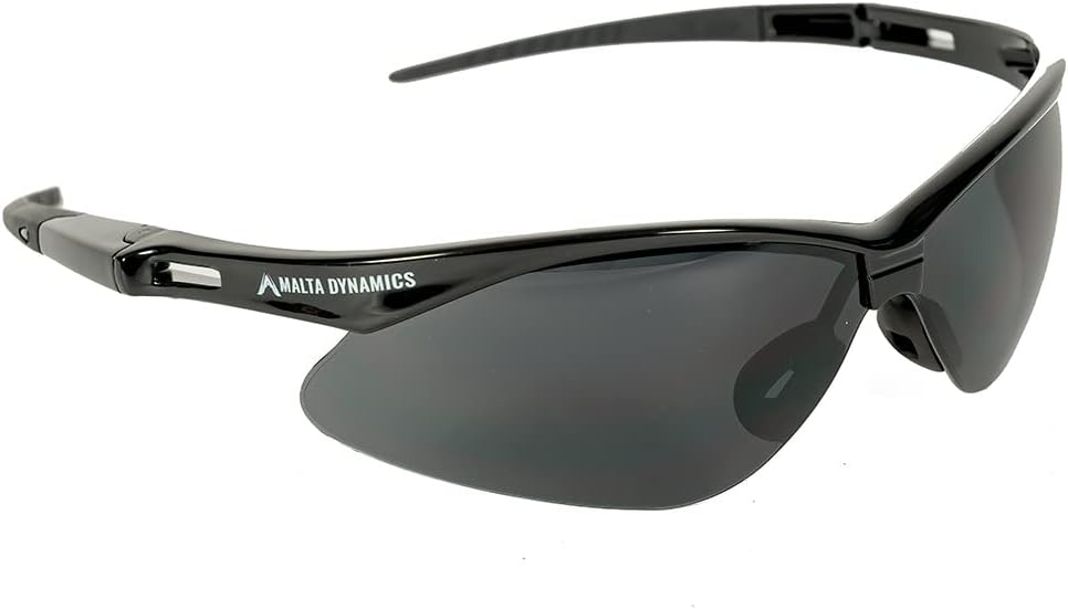 Malta Dynamics APEX Safety Glasses – Anti Scratch and Anti Fog Protection, Construction Safety Glasses for Men and Women, ISEA & ANSI Z87 Compliant (Tinted, 12 Pairs)