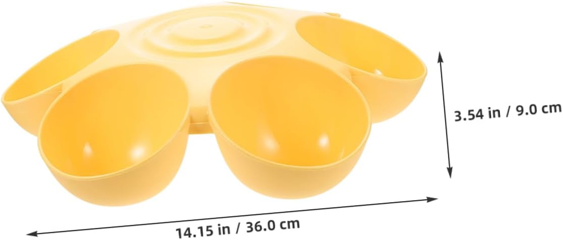 PRETYZOOM 2pcs Flower Shape Pet Bowls 6-Petal Multi-Slots Anti-Slip Food and Water Holder for Cats and Puppies Indoor Feeding Supplies