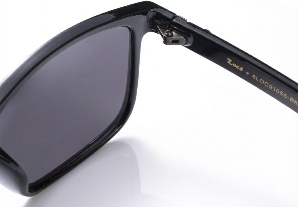 Locs Men's Gangster Oversized Rectangular Horn Rim Sunglasses - 91055 & 91295 Series