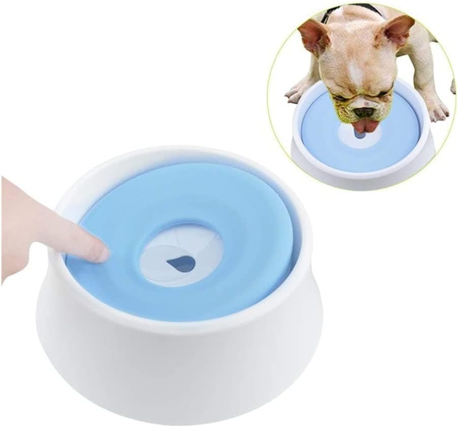 Fountain Pet Dog Water Bowl,Spill Proof Slow Drinking Water Feeder Bowl for Pets Feeding Non Wet Mouth, No Spill Pet Water Bowl for Puppy Kitten Feed Pet Bowl Pet Water Dispenser