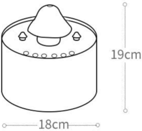 Pet Drinking Fountain Ceramic Mobile Drinking Fountain, Circulating Constant Temperature Water Automatic Drinking Bowl, Pet Supplies