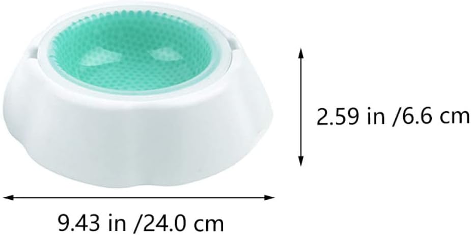 BESPORTBLE Pet Cooler Bowl with Condensate Beads Design for Dogs and Cats Easy to Clean Indoor Water and Food Dish with Smooth Surface