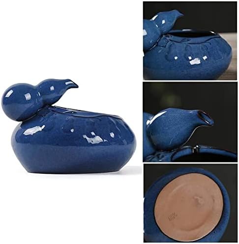 Fountain Pet Water Fountain,Ceramic Dog Cat Automatic Circulation Water Dispenser, Pet Drinker Fountain Dispenser for Cat,Dog,Pet Pet Water Dispenser (Color : Blue)