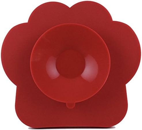 New for Dogs - The Original Dog Bath Toy - Makes Bath Time Easy, Just Spread Peanut Butter and Stick (Red)