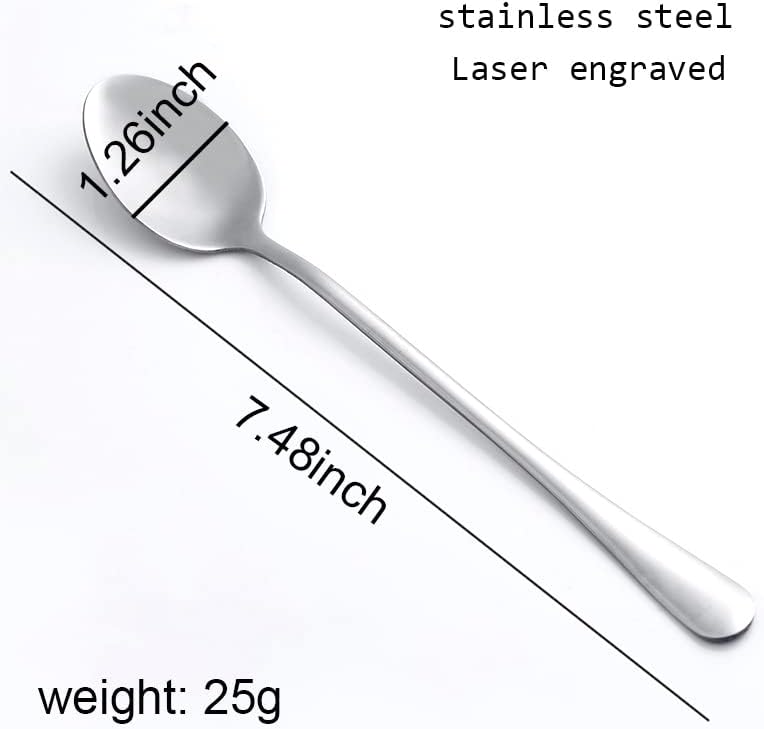 Tea Lover Gifts for Women Girls Tea Spoons for Tea Drinker Gifts for Women Christmas Gifts for Mom Grandma Gifts Birthday Gifts for Girlfriend Wife Teaspoons Gifts for Her
