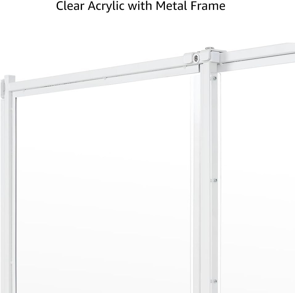 beeNbkks Clear Ferret Gate, Small Pet Barrier for Doorways Hallways Stairs Kitchen, Pressure Mounted Safety Pet Gate for Small Dogs Cats, Fit 22" to 39" Wide Opening, 24" Tall Step Over, Indoor Use