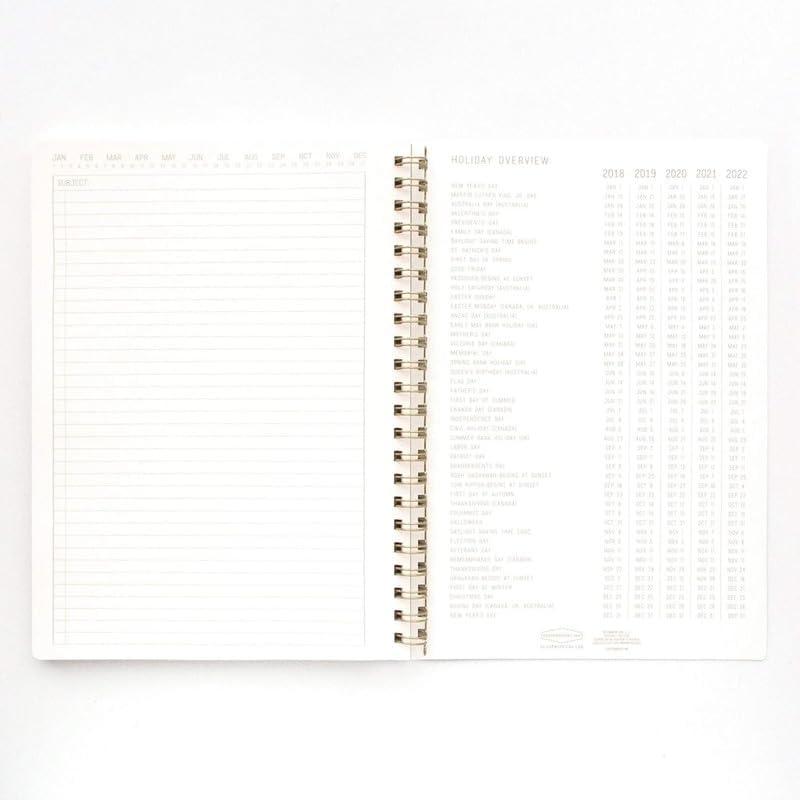 DesignWorks Ink Textured Paper Twin Wire Notebook, Daily Planner & Soft Cover Writing Journal, 160 Lined Perforated Pages, Large Spiral Notebook for Work & Journaling, 8.25 x 11.625 in, Black