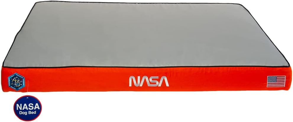 NASA Limited Edition Dog Bed by Wag | Extra Large, Astro Orange