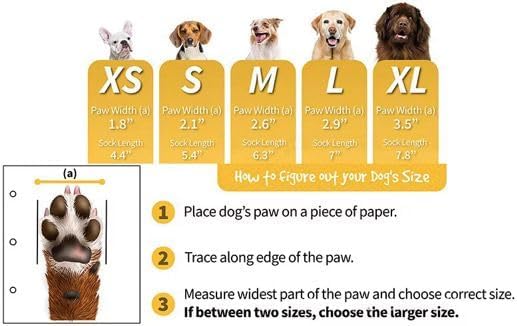 Anti-Slip Dog Socks with Grip Strap (BIEIGE, S)