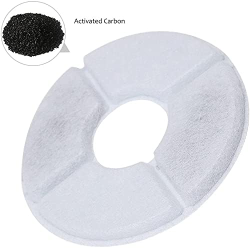 TOPCHANCES Pet Water Fountain Filter Replacement Round,8Pcs Fountain Filters Water Fountain Automatic Pet Fountain Filters for Cats, Dogs, Multiple Pets