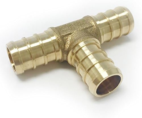 (Pack of 62) EFIELD 1/2" Pex fittings: 40 Pieces Pex Copper Rings, 1/2"x 1/2" FNPT Drop-Ear Elbow 2 Pieces, Elbow 10 Pieces, Tee and Coupling 5 Pieces each,(PEX1807189)