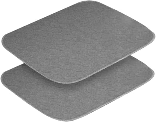 Extra Large Washable Dog Pads 2-Pack, 18x24 Reusable Absorbent and Waterproof Mat for Puppy Potty Training, Whelping, Crates & Couches
