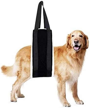 30-120 lbs Dog Sling for Large Dogs Hind Leg Support,Dog Lift Harness for Back Legs,Helps Elderly Pet with Reduced Mobility,Dog Lifter for Walking Canine Arthritis ACL Rehabilitation Rehab. (Black)