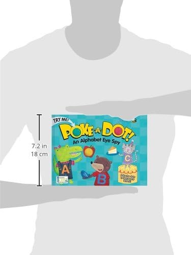 Melissa & Doug Poke-a-Dot! an Alphabet Eye Spy, Interactive Children's Board Book with Buttons to Pop, Educational Sensory Toy for Toddlers & Preschoolers Ages 3+ - FSC Certified