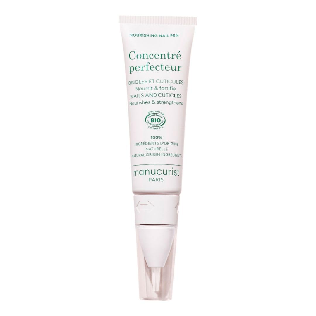 Manucurist Concentré Perfecteur - Nourishing and Fortifying Nail Pen - Vegan & Made in France - 1-in-2 Nail Care Treatment On-the-go: Nail Strengthener & Growth Oil - Gifts for Women