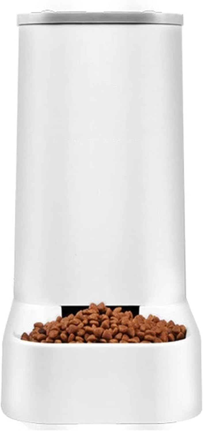 Pet Fountain Unplugged Pet Feeder Water Dispensers Supplies Set Automatic Gravity Feeder Cat Food,Dog Water Bowl and Automatic Cat Food Dispenser Pet Feeders Water Dispenser (White)