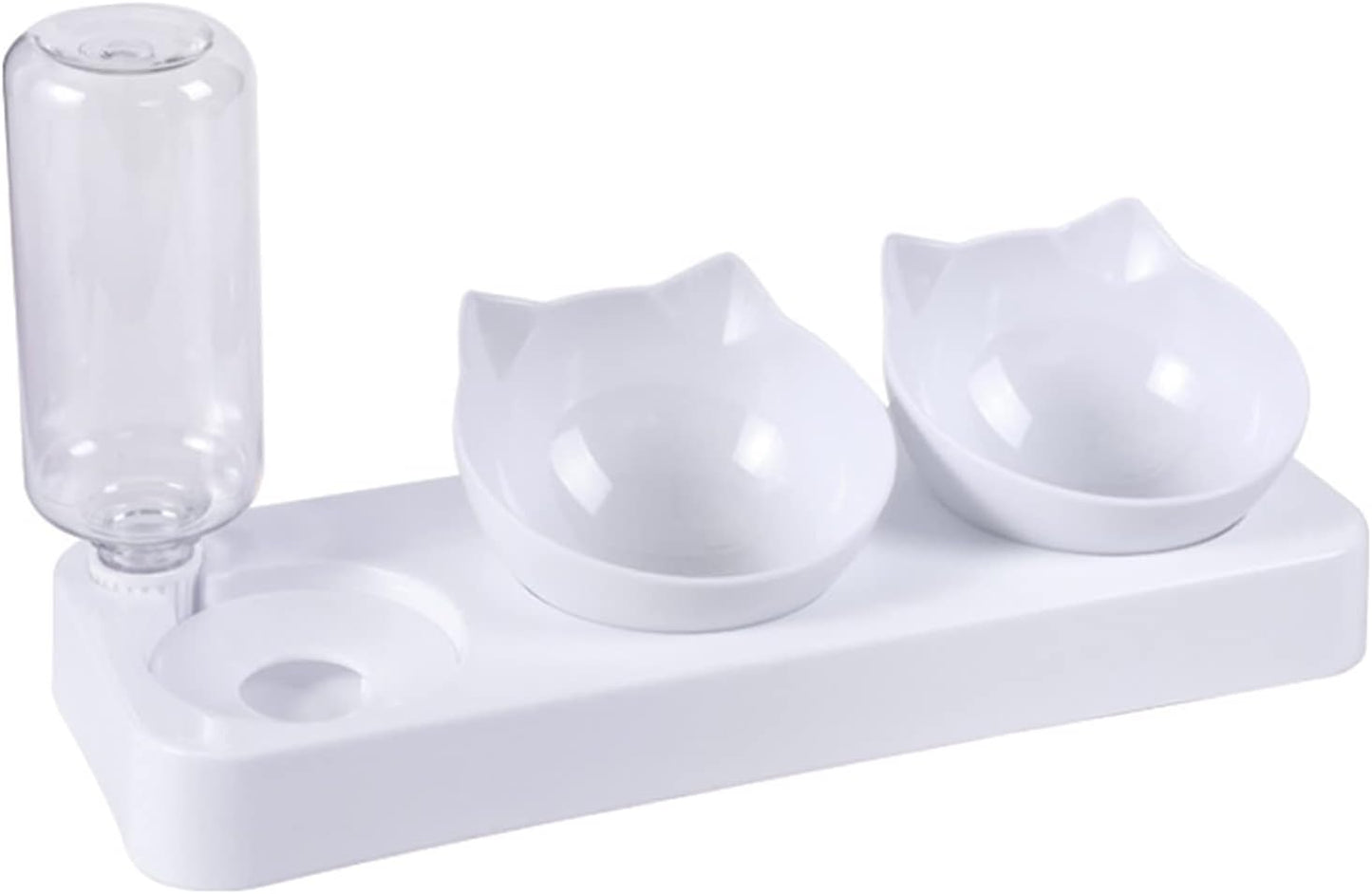 Pet Feeder and Waterer Pet Bowl Automatic Feeder with Water Fountain Dog Food Food Water Bowl