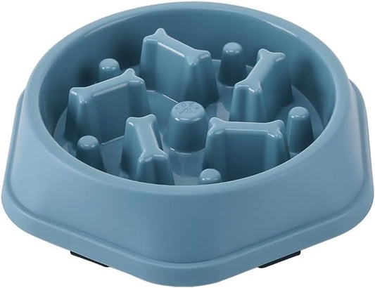 Slow Feed Puzzle Bowl for Dogs – Interactive Anti-Choke Design, Non-Slip & Easy Clean, Ideal for Puppies & Adult Dogs (Blue)