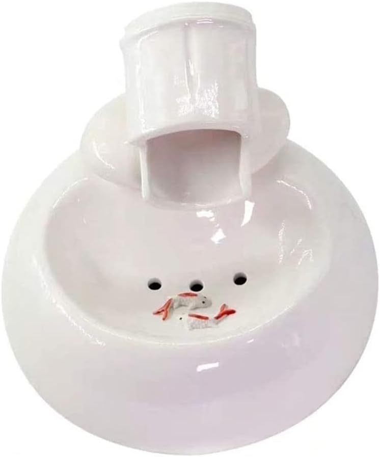 Pet Suppties Automatic Pet Water Fountain, Ceramic Pet Water Drinker for Dog Cat Pets Water Dispenser Pet Fountain Small Automatic Water Drinker Feeder Pet Water Dispenser