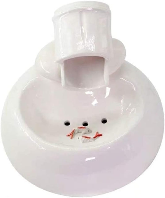 Pet Suppties Automatic Pet Water Fountain, Ceramic Pet Water Drinker for Dog Cat Pets Water Dispenser Pet Fountain Small Automatic Water Drinker Feeder Pet Water Dispenser