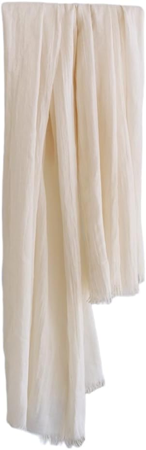 Harewom Lightweight Gauze Linen Feeling Shawl Wraps for Women Beach Summer Scarf for Evening Wedding Dresses