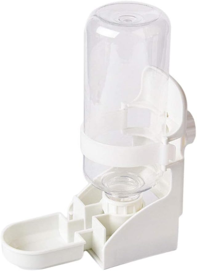 17oz Rabbit Water Feeder, Pet Cage Suspended Water Dispenser, Hanging Automatic Small Animal Bottle Bowl for Bunny Chinchilla Hedgehog Ferret Hamster