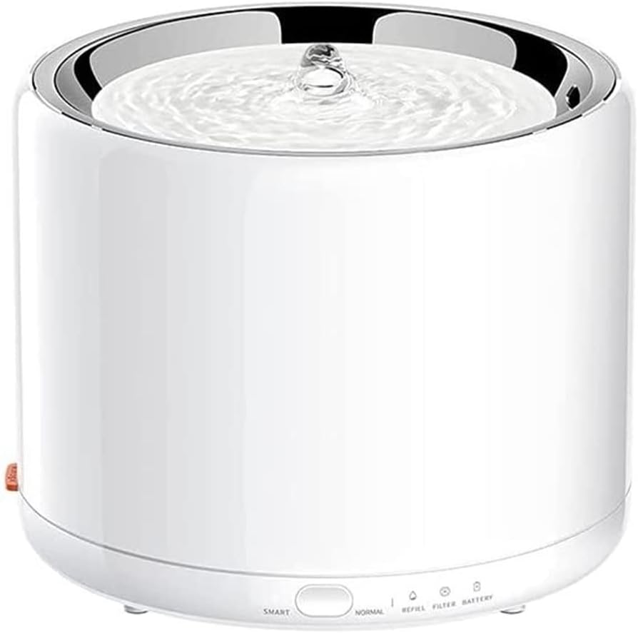Fountain Cat Dog Water Fountain Stainless Steel, UltraQuiet Pet Water Fountain for Cats Dogs Pet Water Dispenser