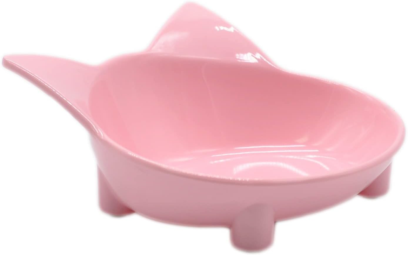 Cat Bowls, Anti-Slip Multi-Purpose Cat Food Bowl Pet Water Bowl Cat Feeding Bowl for Cats and Small Dogs (Pink)