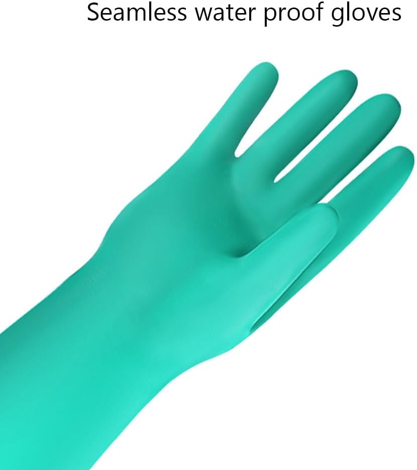 Aquarium Gloves for Fish Tank Maintenance,Shoulder Length Waterproof Long Rubber Hands Protector for Fish Aquarium Water Change Cleaner Dog Cat Bath and Kitchen,Large