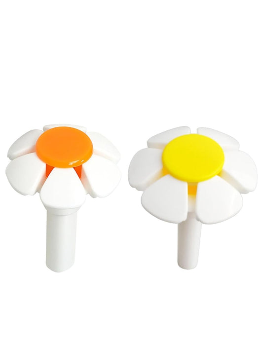2 Pcs Pet Water Fountain Nozzle Replacement Flower Head for Cat Dog Automatic Drinking Fountain Accessories Orange Yellow Color