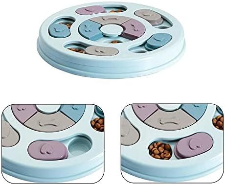 Dog Slow Feeder Interactive Puzzle Toys Dispenser Slowly Eating Bowl Pet Dogs Game (Color : A, Size : One Size)