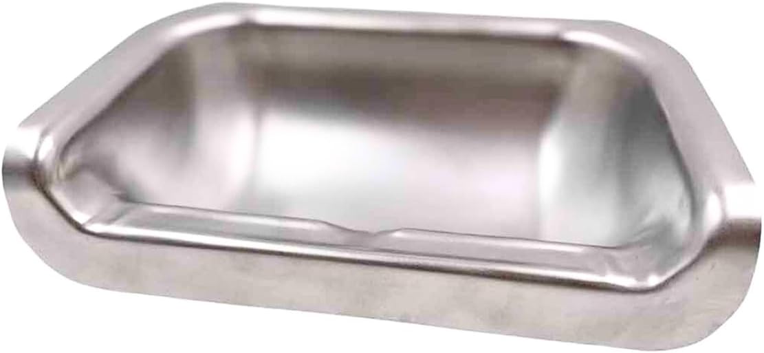 Fluff Trough 7.25 Inch Tall Elevated Dog Bowls for Medium & Small Dogs – Stainless Steel Raised Dog Bowl with Stand Holds 2 Cups of Pet Food – Vet Recommended, Dishwasher Safe Dog Feeder Station