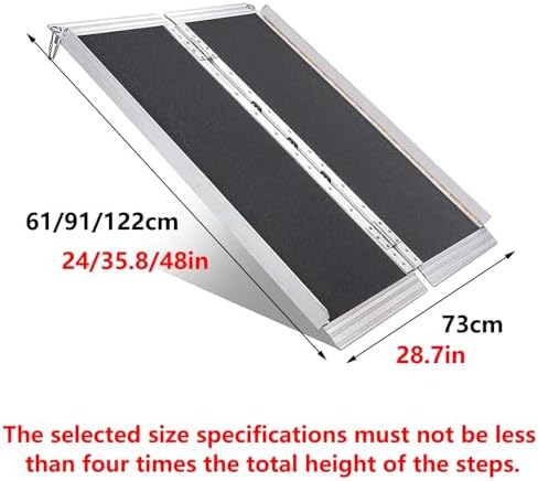 Heavy-Duty Foldable Pet Ramp for Car Access - Supports 300kg, Ideal for Large Dogs & Wheelchairs, Non-Slip Surface, Portable Handle, 61x73cm, Safe & Durable