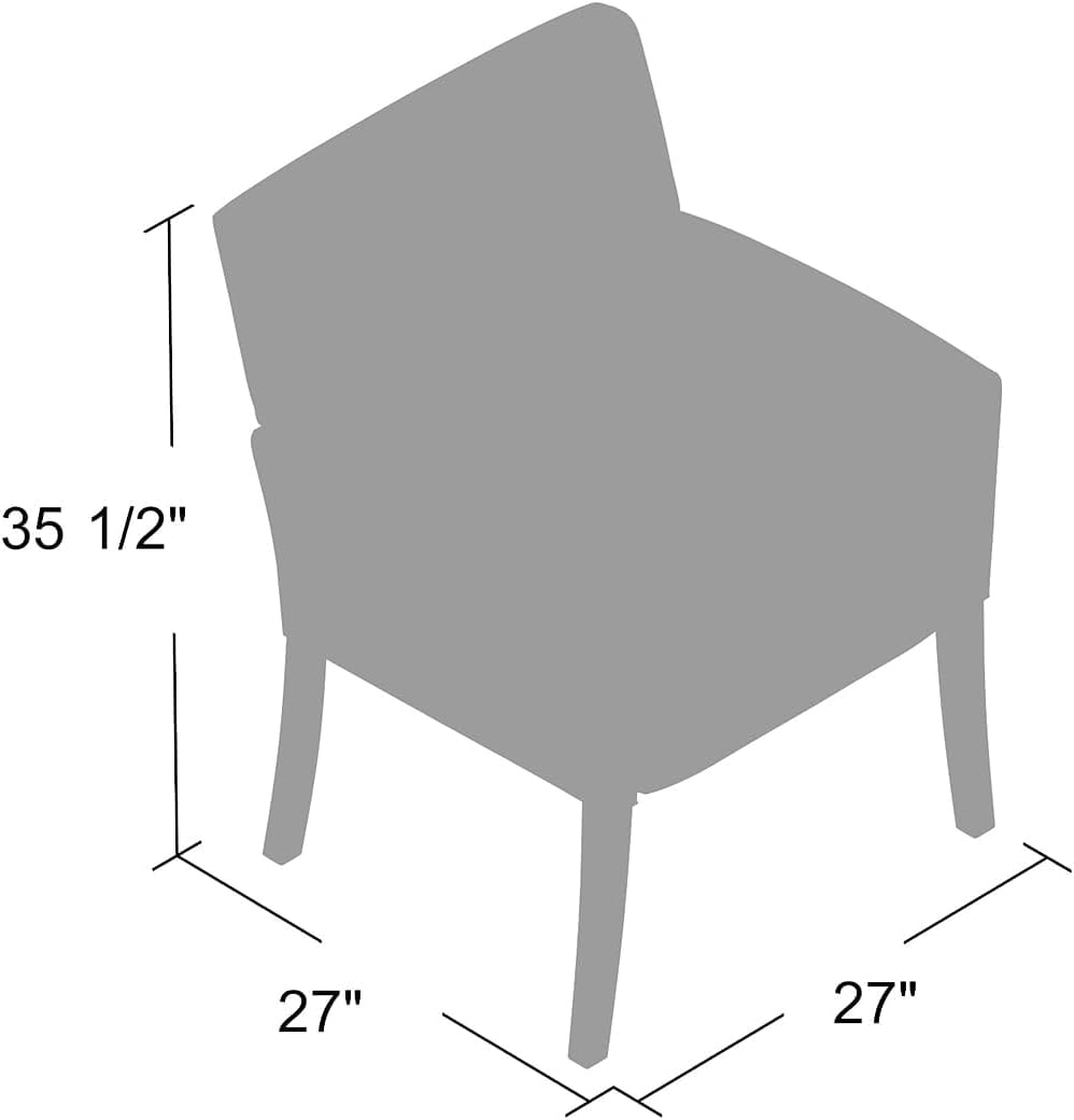 Boss Office Products Box Arm Guest Chair with Mahogany Finish in Black, 250 (B619)