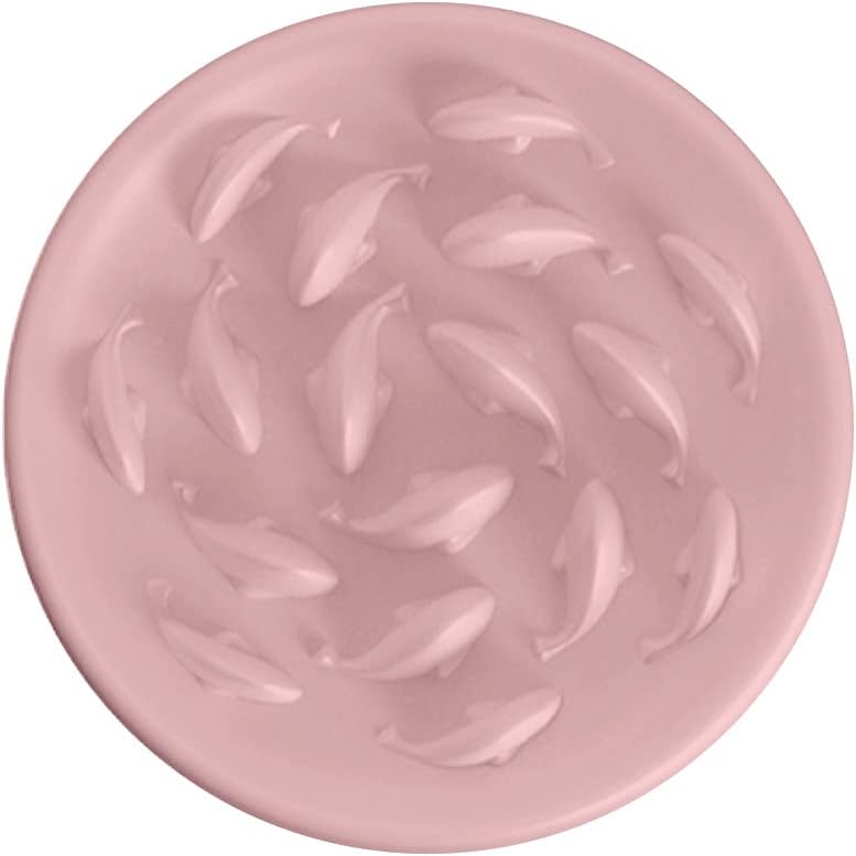 for Slow Eating Non Slip Dog Puzzle Bowl Feeder Dish Pet Bowls with Fish Pattern