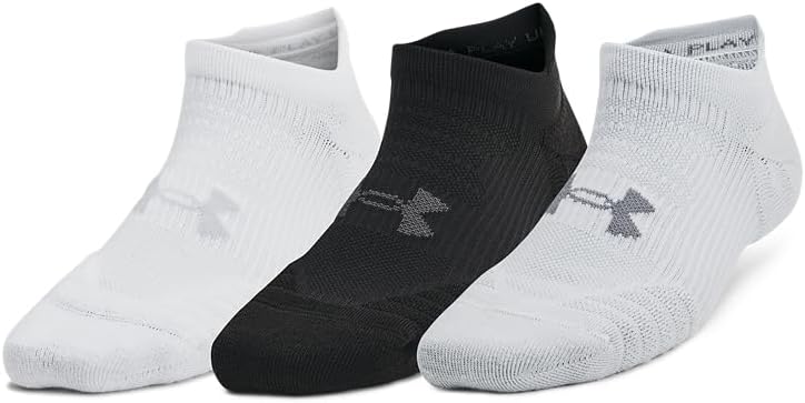 Under Armour womens Play Up No Show Socks 3 Pack