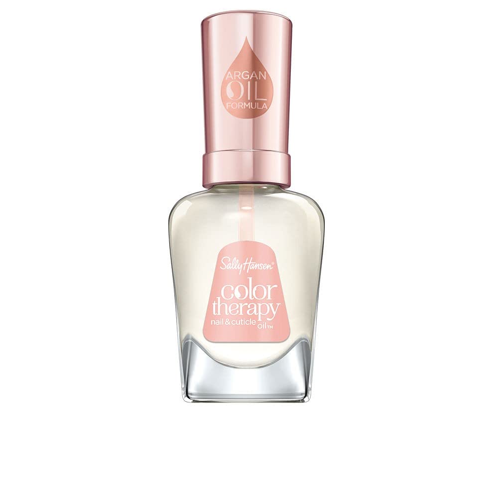 Sally Hansen Color Therapy Nail Polish, Nail and Cuticle Oil Long-Lasting Nail Polish with Gel Shine and Nourishing Care, Pack of 1
